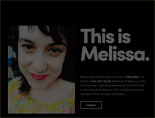 Tablet Screenshot of melissakirsch.com